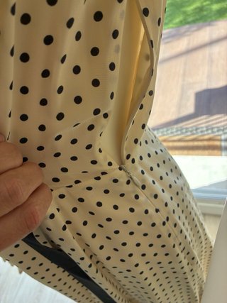 Vestido de seda Carol lunares