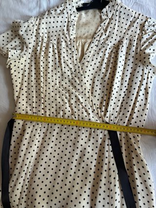 Vestido de seda Carol lunares