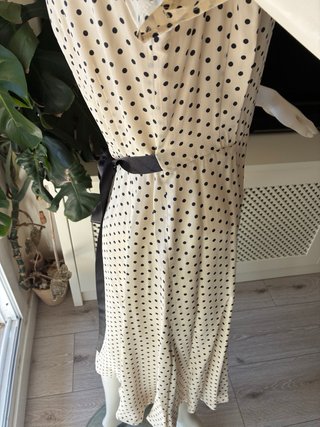 Vestido de seda Carol lunares