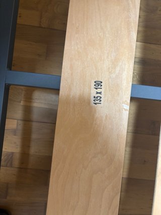 Somier 135cm Metal y Madera