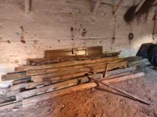Vigas de madera rústicas