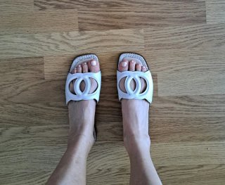 Sandalias Claudia Piel Estilo Viena Blancas