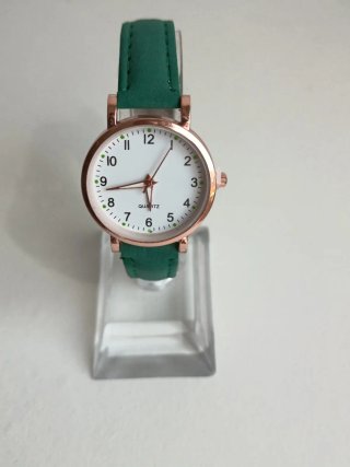 Reloj de pulsera mujer dorado y verde