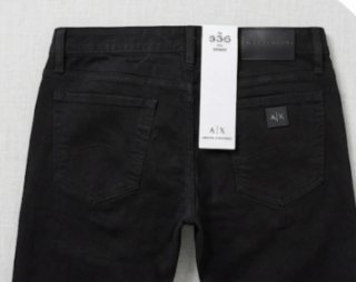 Pantalones Armani Exchange T. 33 Negro