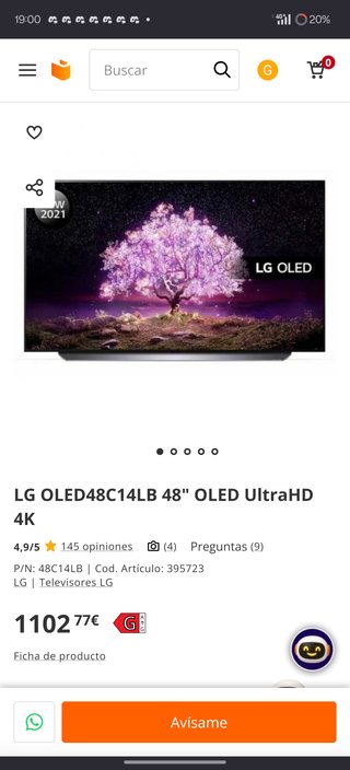 TV LG 48 OLED 4K