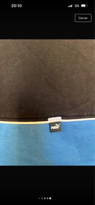 Sudadera Puma Talla L Negra y Azul