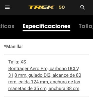 Manillar Carbono Bontrager Aero Pro Carbono OCLV
