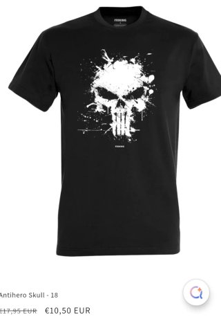 Camiseta Friking Calavera Talla L Nueva