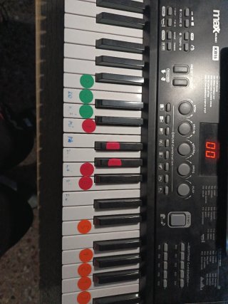 Órgano musical con soporte