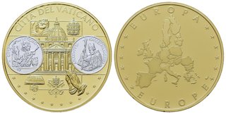 Medalla Vaticano Transición al Euro - Año 2001