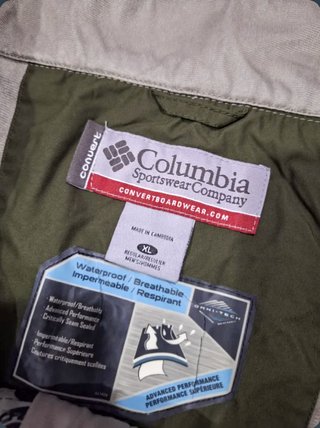 Pantalón Esquí Hombre Columbia Verde