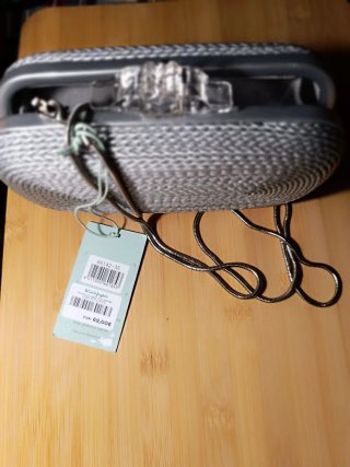 Bolso de fiesta plateado Abbacino