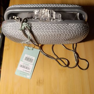 Bolso de fiesta plateado Abbacino