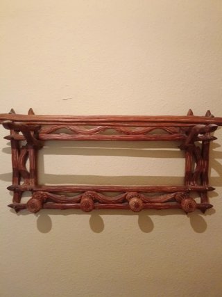 Mueble recibidor y perchero madera mármol