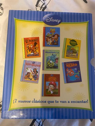 BIBLIOTECA 7 LIBROS DISNEY PIXAR