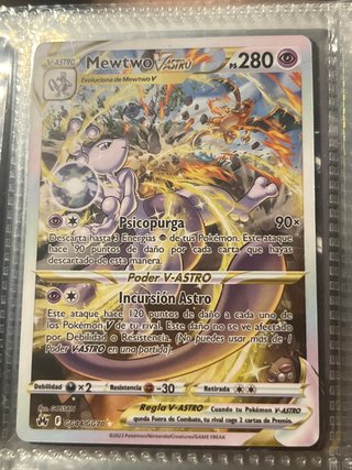 Mewtwo V ASTRO Carta Pokémon GG44/GG70