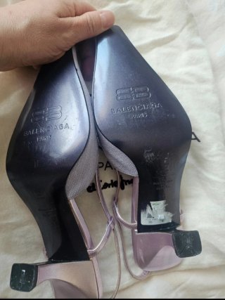 Sandalias Balenciaga Púrpura Talla 35pie fino