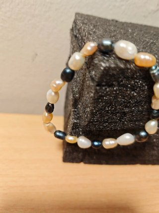 Pulsera Perlas Agua Dulce Multicolor