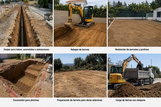 Rebajes de terreno y nivelación de parcelas