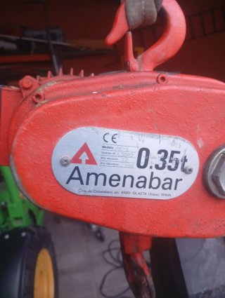 Polipasto Eléctrico Amenabar 0.50 HP