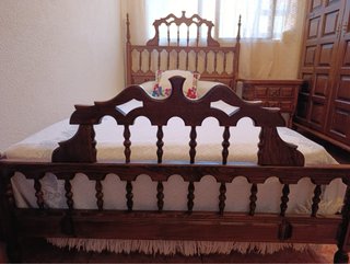 Cama estilo castellano madera