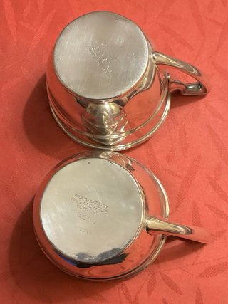 2 Tazze Argentate Wallace Bro's SilverCo Antiche