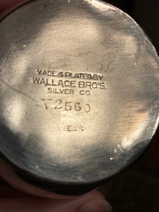 2 Tazze Argentate Wallace Bro's SilverCo Antiche