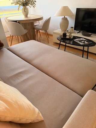 Sofá extensible/cama beige