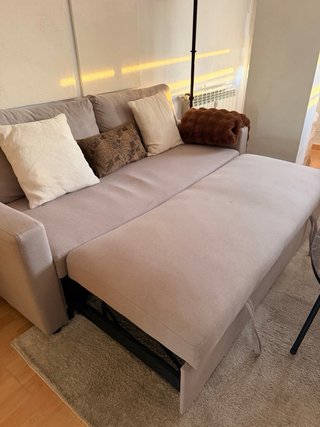 Sofá extensible/cama beige