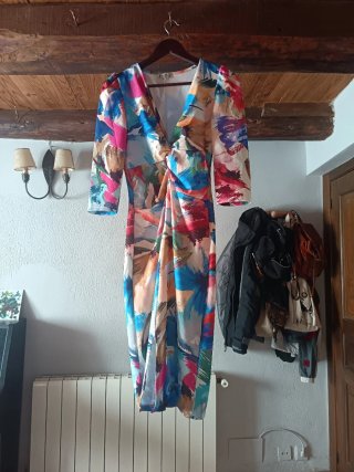Vestido fiesta estampado