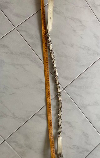 Cintura bambina pelle e catena