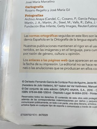 Historia de España. 2º bachillerato. ANAYA