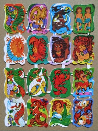 Lámina Cromos troquelados Maves 43. Zodiaco