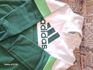 Sudadera Adidas Verde y Blanca