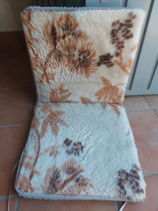 Cojín de asiento con estampado floral