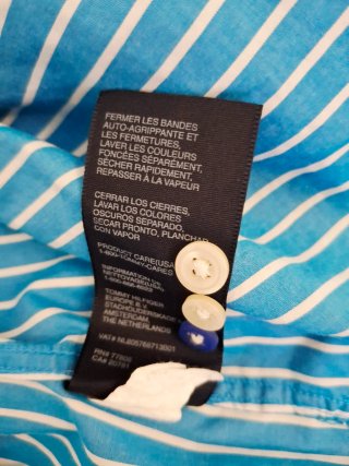 Camisa Tommy Hilfiger Rayas Azul y Blanco