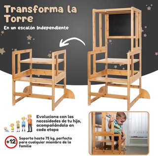 Nuova Torre di Apprendimento Montessori in Bambù