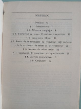 Ecuaciones algebraicas de grados arbitrarios