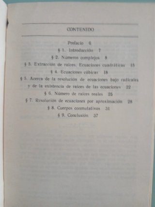 Ecuaciones algebraicas de grados arbitrarios