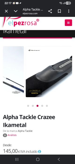 Caña Alpha Tackle Crazee Ikametal