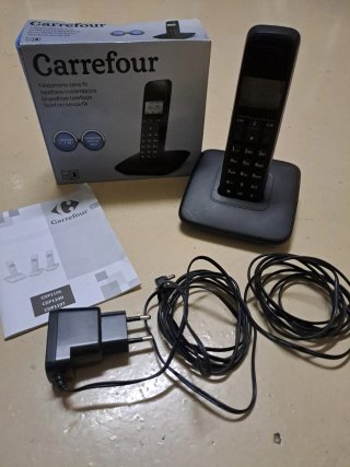 Teléfono Inalámbrico Negro