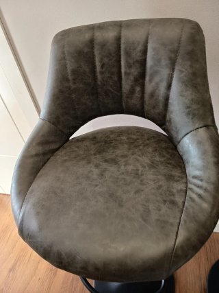 Taburete  gris y negro