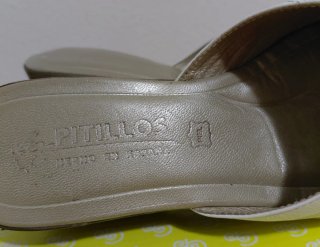 Zuecos Pitillos Verano Blancos de piel.