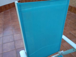 Conjunto de Mesa y 6 Sillas reclinables Terraza