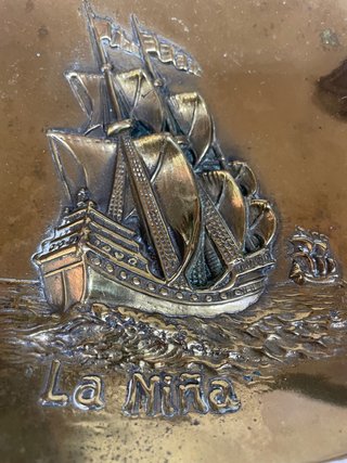 Set 3 Platos Decorativos Barcos La Niña