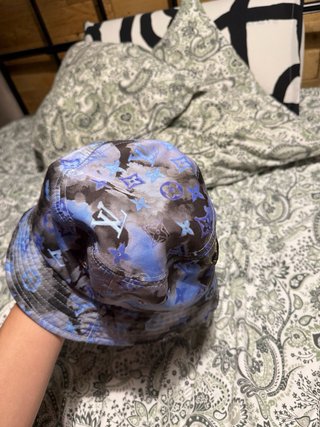 Sombrero Louis Vuitton Azul y Gris