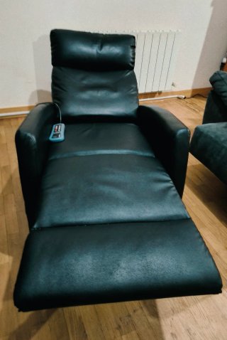 Sillón Relax Piel Negro