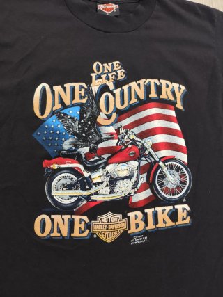 Camiseta Harley Davidson Vintage Negra
