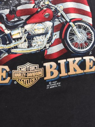 Camiseta Harley Davidson Vintage Negra