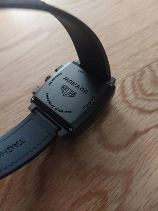 Correa Reloj TAG Heuer Monaco Negra/Azul